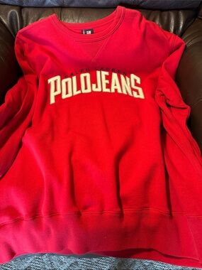 Ralph Lauren Red Polo Jeans Crewneck Sweatshirt XL men’s